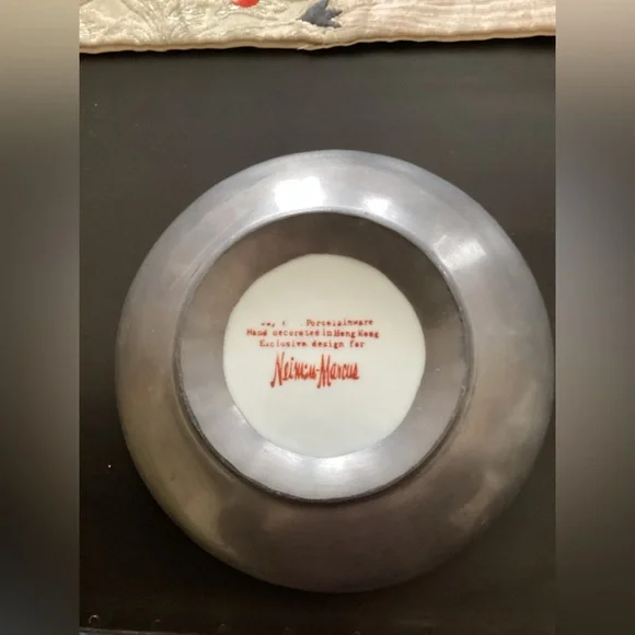 Neiman Marcus Lead & Porcelain Bowl - Picture 7 of 9